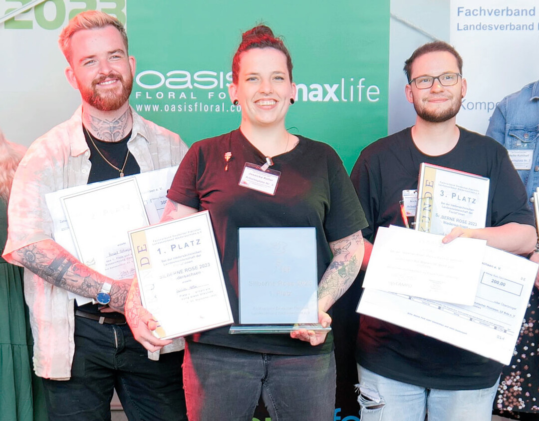 Erfolgreich in Bad Gandersheim (v.l.): Hendrik Rethmeyer (2. Platz), Jessicka Keller, die neue Landesmeisterin in Niedersachsen, und Nick Maiwald (3. Platz).