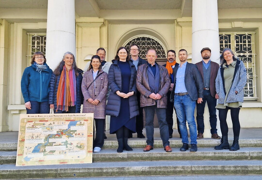 Gruppenfoto beim Projektstart von MOOReturn in Malchin