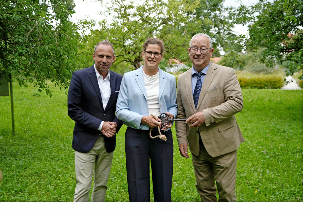 Amtsbergabe, von links: Thorsten Glauber, Barbara Stammel und  Dieter Pasch