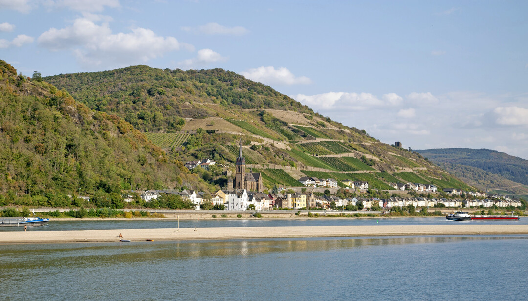 Blick auf die Modellkommune Lorch (Lorchhausen)