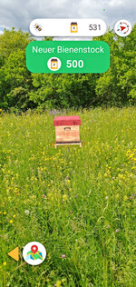 Mit genug Honig als Währung können neue Bienenstöcke aufgestellt werden.