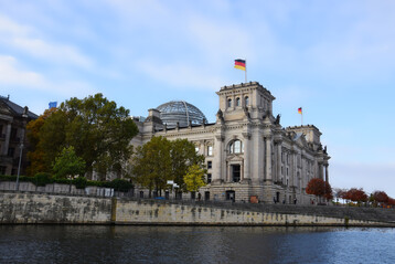Stadtbäume am Reichstag in Berlin