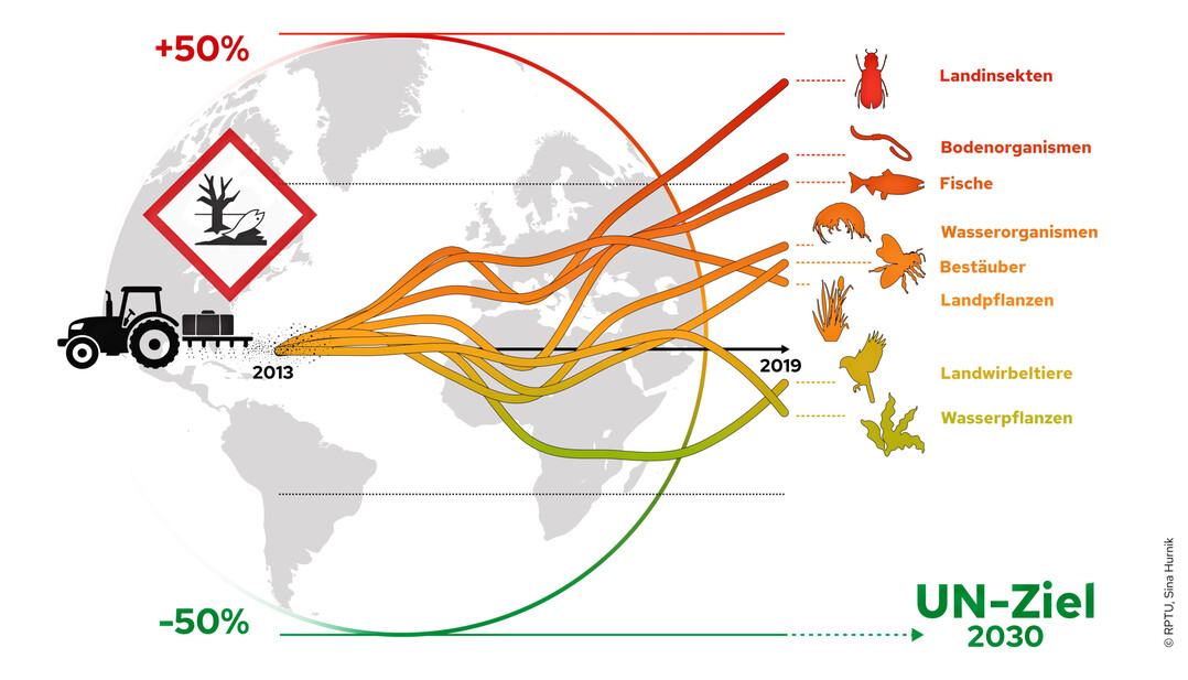 Ansteigende Trends der applizierten Pestizidgiftigkeit stehen der Erreichung der globalen UN-Ziele zur Sicherung der Biodiversit�t entgegen.