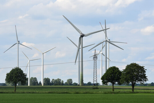 Windkraftanlagen bei Arpke in Niedersachsen