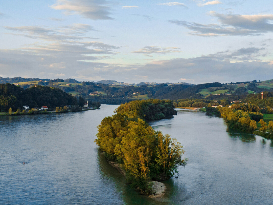 Luftaufnahme der Donau