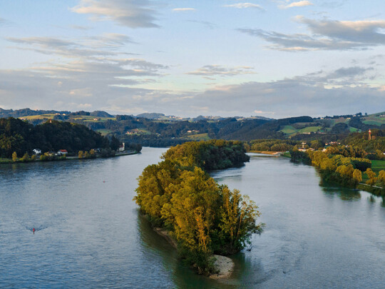 Luftaufnahme der Donau