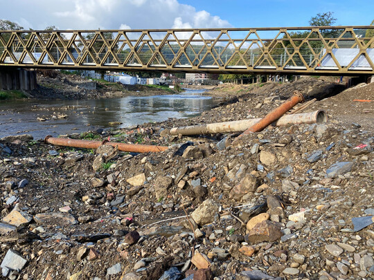 Bad Neuenahr-Ahrweiler nach der Flut im Jahr 2021