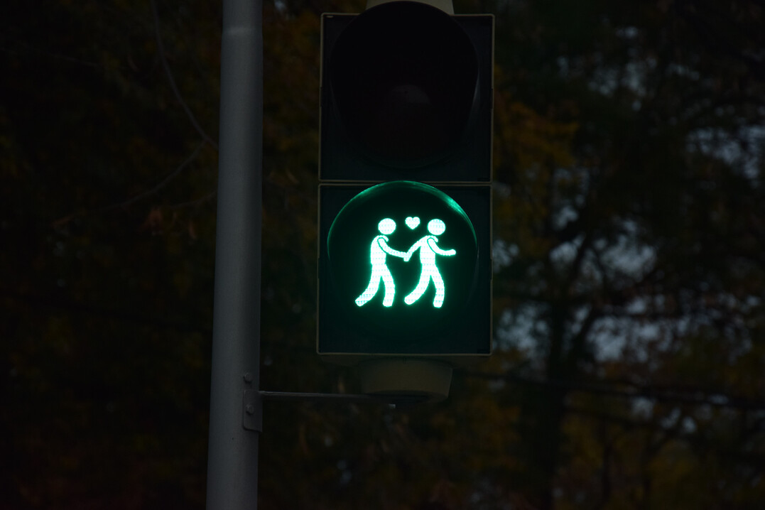 Die Fugngerampel zeigt grn.