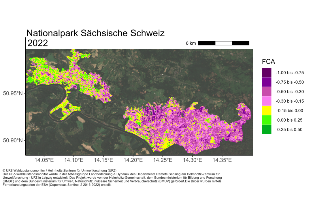 Waldzustandsmonitor am Beispiel der Schsischen Schweiz