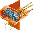 Nach dem Axtprinzip arbeiten Maschinen wie der Megaprof von Eliet. Scharfe Messer bearbeiten das Material in Faserrichtung, das sorgt für einen geringen Kraftaufwand.