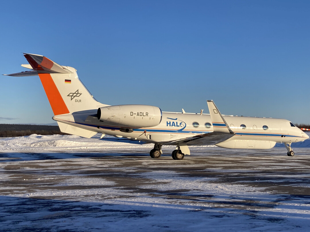 Das Forschungsflugzeug HALO in der Arktis