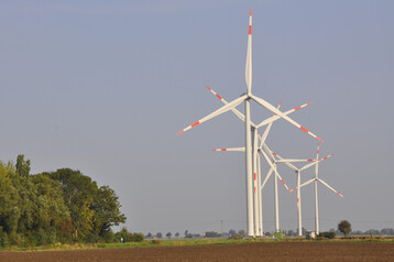 Windkraftanlagen bei Bad Nieuweschans