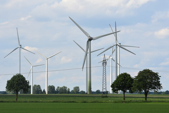 Windenergieanlagen bei Arpke in Niedersachsen