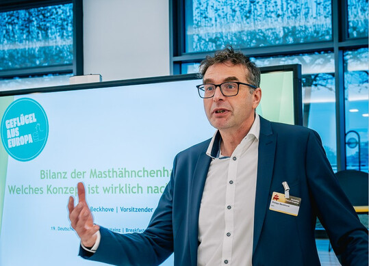 Philipp Beckhove, Vorsitzender des Bundesverbandes bäuerlicher Hähnchenerzeuger e. V.