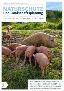 Cover Naturschutz und Landschaftsplanung 10/2022