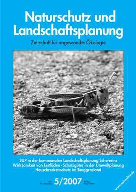 Cover Naturschutz und Landschaftsplanung 05/2007