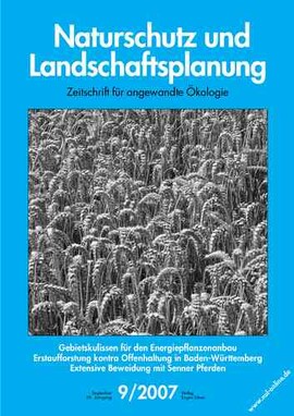 Cover Naturschutz und Landschaftsplanung 09/2007