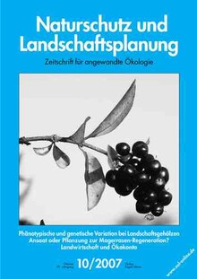 Cover Naturschutz und Landschaftsplanung 10/2007