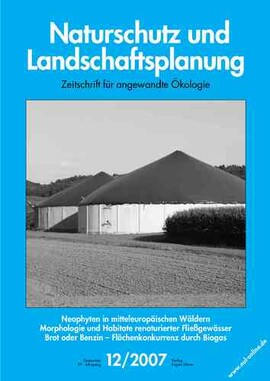 Cover Naturschutz und Landschaftsplanung 12/2007