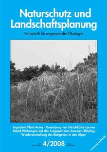 Cover Naturschutz und Landschaftsplanung 04/2008