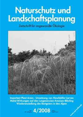 Cover Naturschutz und Landschaftsplanung 04/2008