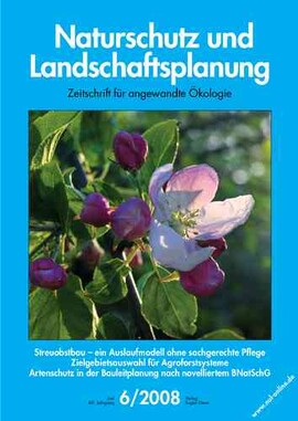 Cover Naturschutz und Landschaftsplanung 06/2008