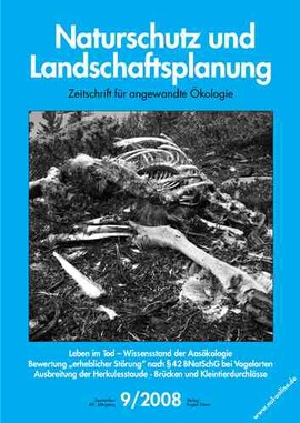 Cover Naturschutz und Landschaftsplanung 09/2008