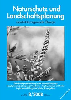 Cover Naturschutz und Landschaftsplanung 08/2008