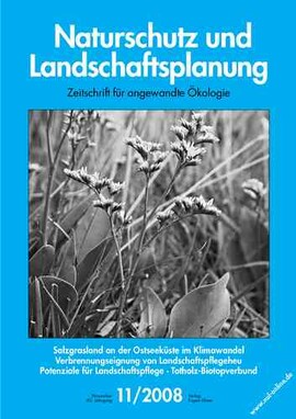 Cover Naturschutz und Landschaftsplanung 11/2008