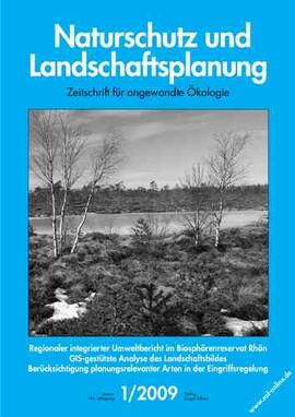 Cover Naturschutz und Landschaftsplanung 01/2009