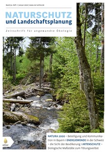 Cover Naturschutz und Landschaftsplanung 01/2020