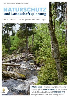 Cover Naturschutz und Landschaftsplanung 01/2020