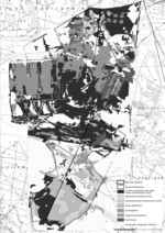 Abb. 3: Verteilung der FFH-Lebensraumtypen im zentralen Bereich der Oranienbaumer Heide. Der durch nährstoffarme Sande geprägte nördliche Teil ist durch großflächige Vorkommen von Trockenen Europäischen Heiden gekennzeichnet. Auf den Grund- und Endmoränenzügen im südlichen Teil kommen vermehrt Basenreiche Sandrasen vor.