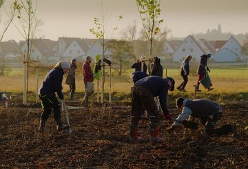 1. Preis Innovative Projekte: Pflanzaktion der Fortbildungsreihe LANDSCHAFT ANPACKEN des LPV Mittelfranken im Brgerwald Herrieden (Bayern). 