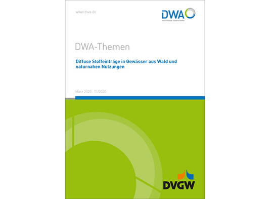 Die Deutsche Vereinigung fr Wasserwirtschaft, Abwasser und Abfall e. V. (DWA) hat den Themenband Diffuse Stoffeintrge in Gewsser aus Wald und naturnahen Nutzungen (T1/2020) verffentlicht.