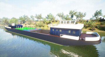 Umgebaut zu einer schwimmenden Aufzuchtstation wird der MS Negrelli knftig Mutter- und Jungfischen der stark bedrohten Donaustre ein geschtztes Zuhause bieten und ihnen den Start ins Leben erleichtern.