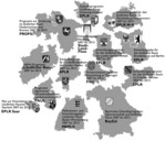 Abb.1: In Deutschland gibt es 14 Programme, in denen die Länder die Maßnahmen der Ländlichen Entwicklung und des Agrarumweltschutzes gemäß der ELER-Verordnung (EG) Nr. 1698/2005 umsetzen. © DVS 2008