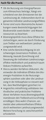 Indirekte Landnutzungsänderungen durch Energiepflanzenanbau