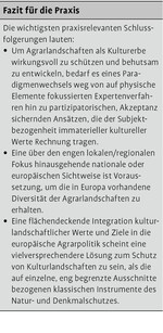 Europäische Agrarlandschaften zwischen kulturellem Erbe und gestaltbarer Zukunft