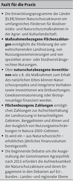 Natur- und Biodiversitätsschutz in ELER
