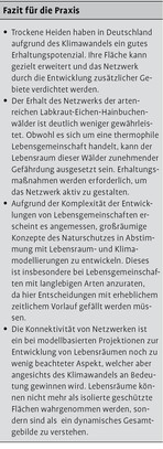 Zukunft von Eichen-Hainbuchenwäldern und Heiden angesichts des Klimawandels