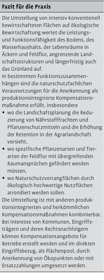 Aufwertung der Agrarlandschaft durch ökologischen Landbau