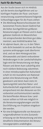 Fluss- und Auenrenaturierung in Südtirol (Italien)