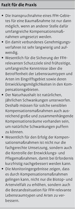 Kompensation der Beseitigung eines FFH-Gebiets
