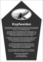 Abb. 4: Hinweisschild Kopfweiden.