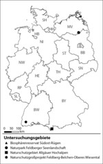 Abb. 2: Lage der Untersuchungsgebiete.
