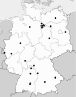 Abb. 1: Übersicht über die Lage der besuchten Standorte in Deutschland.