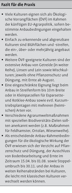 Naturverträgliche Nutzung ökologischer Vorrangflächen