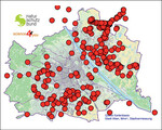 Abb. 5: Für Spezialprojekte kommt auf www.naturbeobachtung.at auch „regionalisiertes“ Kartenmaterial zum Einsatz, wie z.B. eine Wien-Karte beim Projekt „Igel in Wien“. © Naturschutzbund