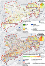 Abb.  3 (oben): Priorität der Gaps. <br />
Abb.  5 (unten): Zerschneidungskategorien der Gaps.